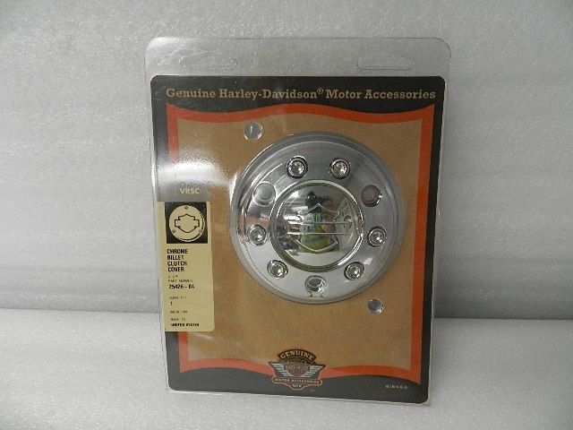 NOS NEW OEM 2005 AND NEWER HARLEY VRSC VROD CHROME BILLET CLUTCH COVER 25426-04