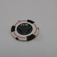 NEW ILLINOIS HARLEY-DAVIDSON 115TH ANNIVERSARY POKER CHIP COUNTRYSIDE, IL WHITE