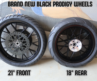 
              NEW HARLEY-DAVIDSON TOURING BLACK PRODIGY WHEEL SET PACKAGE COMPLETE STREET GLID
            