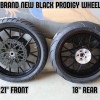 NEW HARLEY-DAVIDSON TOURING BLACK PRODIGY WHEEL SET PACKAGE COMPLETE STREET GLID