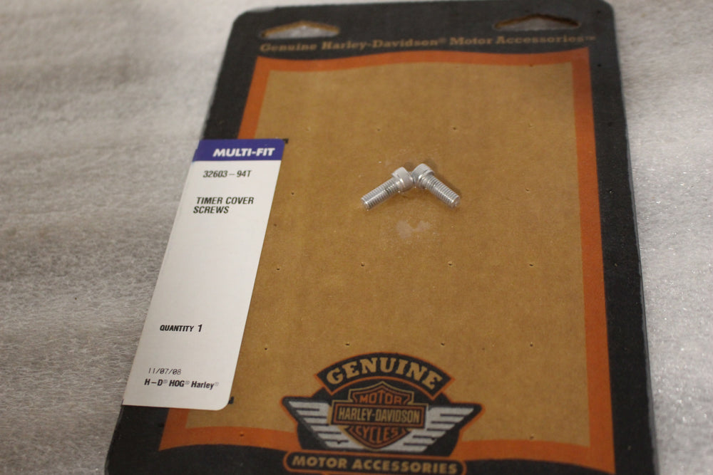 NEW NOS OEM HARLEY TIMER COVER SCREWS 32603-94T