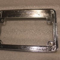 ORIGINAL HARLEY METAL LICENSE PLATE BRACKET FRAME WIEBLER'S DAVENPORT IOWA