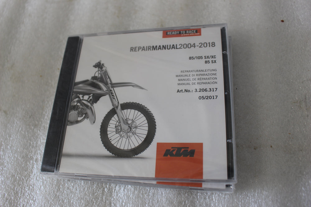 NEW OEM KTM REPAIR MANUAL 04-18 85/105 SX/XC 3206317