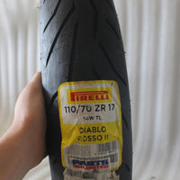 NEW PIRELLI DIABLO ROSSO II 110/70ZR17 0301-0368