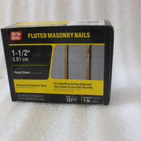 NEW GRIP RITE FLUTED MASONRY NAILS 1-1/2" 3.81 CM 112TFMAS1