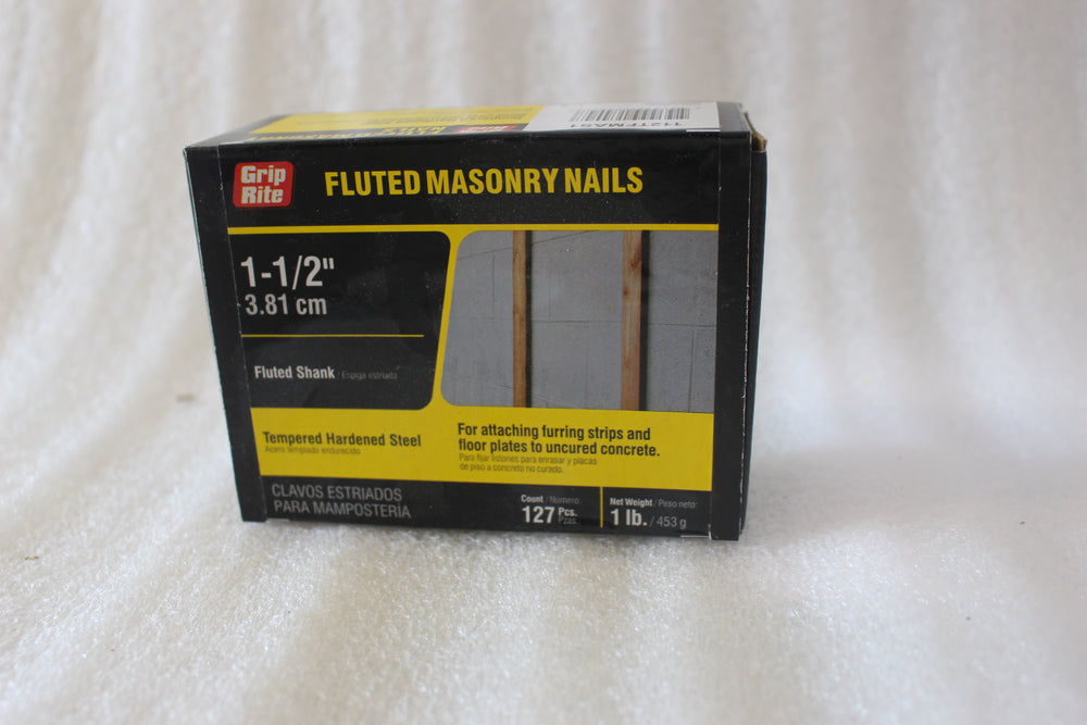 NEW GRIP RITE FLUTED MASONRY NAILS 1-1/2