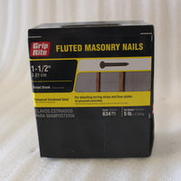 NEW GRIP RTE FLUTED MASONRY NAILS 1-1/2" 3.81 CM 112TFMAS5