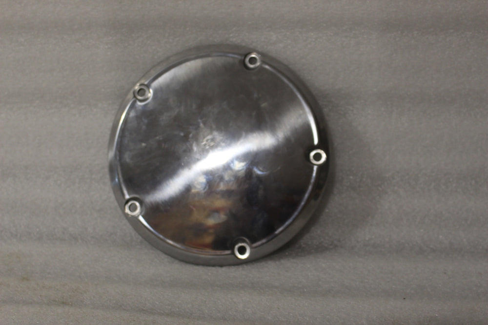 NOS OEM HARLEY 5-HOLE CHROME DERBY COVER. 60769-06